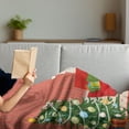 thumbnail image 3 of Cozy Soft Flannel Fleece Throw Blanket, Cartoon Design Living Room Look with Christmas Essential Tree and Present Boxes, Cozy Plush for Indoor and Outdoor Use, 50" x 60", Multicolor, by Ambesonne, 3 of 5
