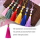thumbnail image 5 of Minnieouse Llavero con borla de 8cm, joyería, marcapáginas, colgante con flecos, pendiente portátil, collar, monedero, decoración, artesanía rosa claro rojo 10piezas, 5 of 6