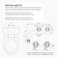 thumbnail image 6 of Brondell Bidet Attachment for Toilet SS-250 SimpleSpa Fresh Water Spray with Adjustable Water Pressure Side Arm Control, Slim Bidet Sprayer, Silver Knob (Dual Nozzle), 6 of 10