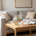 thumbnail image 5 of Goldfish Bowl Fish Tank For Goldfish Plastic Aquarium Home Decor Clear Fish Tank For Desktop Suitable For Tabletops Living Room Bedroom Ornaments, 5 of 6