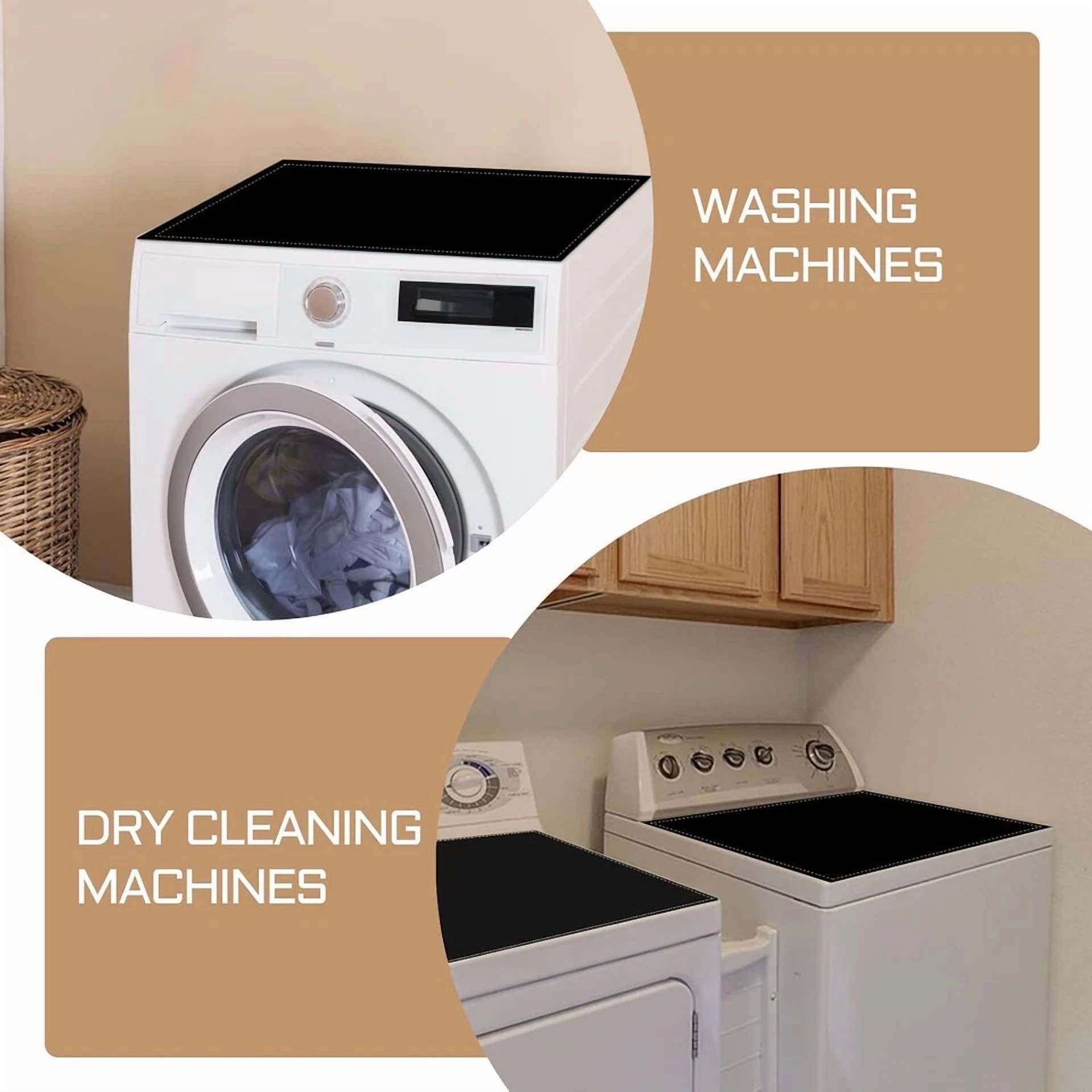 Washer Dryer Top Mat Cover Anti-Slip Washing Machine Dust-Proof Top Cover