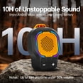 thumbnail image 6 of Wearable Bluetooth Speaker, Magnetic Clip-on Wireless Portable Speaker, 3 Colors Light, 10H Battery, Built-in Mic, Waterproof Mini Speaker for Hands-Free Music Calls Outdoor Work, Gift for Dad, 6 of 8