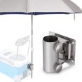 thumbnail image 2 of 2X Base de Parasol de Pêche, Support de Parasol Réglable en Acier Inoxydable pour Boîte de Pêche, 2 of 6