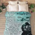thumbnail image 5 of to My Wife Blanket, Best Gift for Your Life Partner with Quotes, Gift for Wife, Valentine's Day Gifts, Birthday Gift, for Wife, Supersoft and Cozy Blanket (60" X 80") (BK4142NC), 5 of 5