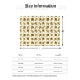 thumbnail image 5 of Honeii Corn Sunflowers print throw blanket, crafted from cozy cotton flannel, offers versatile home decor as a bedding suitable for all seasons.-80"x60", 5 of 6