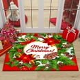 thumbnail image 6 of Clearance! SDJMa Christmas Door Mats Non-Skid Christmas Rugs Xmas Holiday Santa Wreath Bell Welcome Floor Mats Indoor Outdoor Welcome Doormat, 24 x 35 inches, 6 of 7