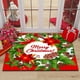 thumbnail image 1 of Xihbxyly Felpudo Navideño, Decoración Festiva, Poliéster Suave, Base de Pvc Antideslizante, Ideal para Entrada, Cocina o Exterior, 60 X 90 Cm., 1 of 3