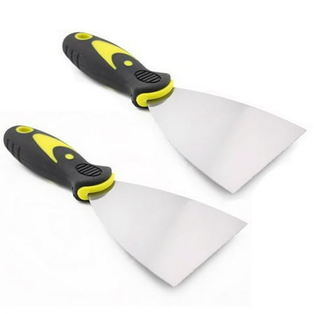 Wideskall 2-Packs 3" inch Flexible Scraper Putty Joint Drywall Knife Rubber Handle