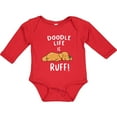 thumbnail image 3 of Inktastic Doodle Life is Ruff Golden Doodle Boys or Girls Long Sleeve Baby Bodysuit, 3 of 5