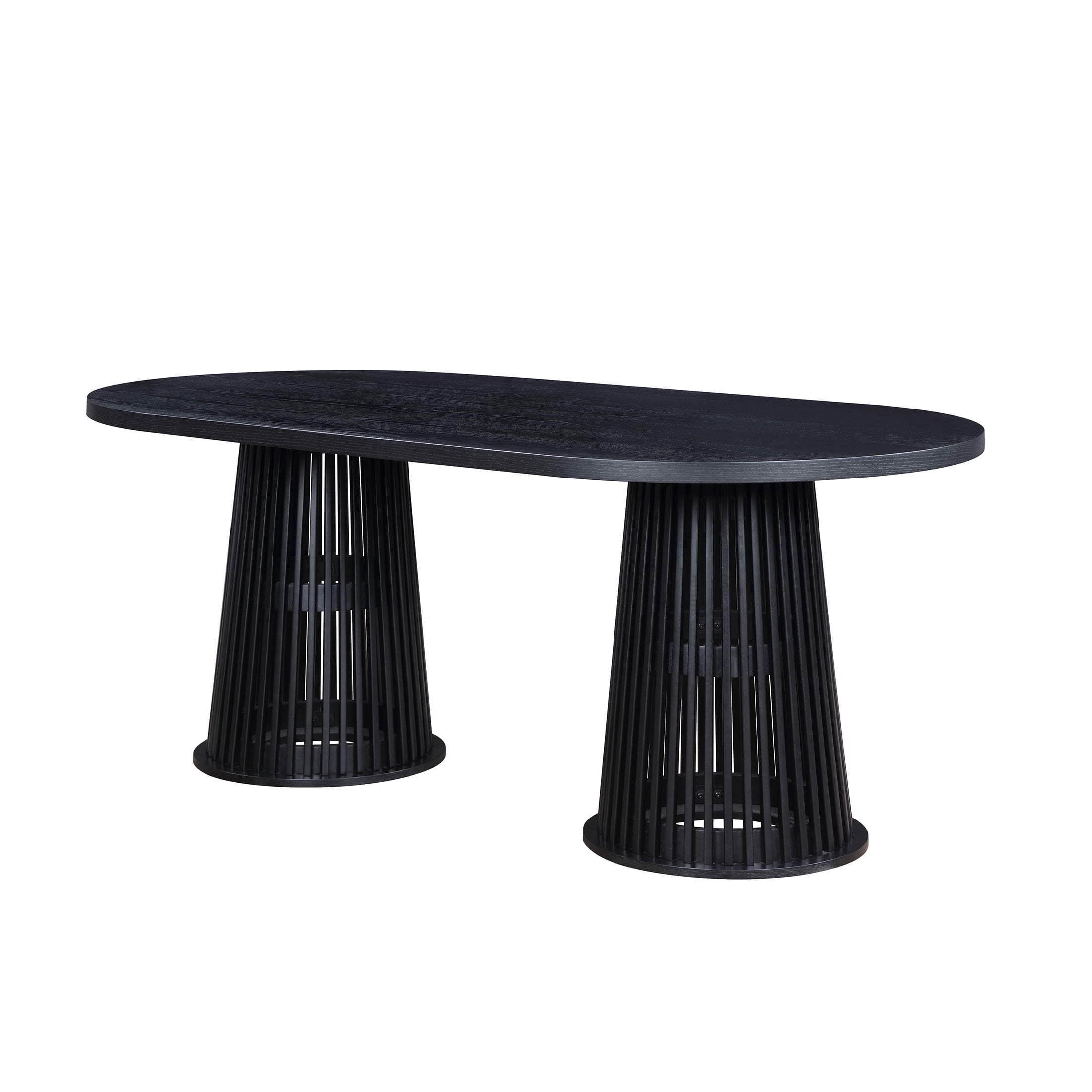 Beautiful by Drew Oval Dining Table, Rich Black