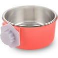 thumbnail image 1 of Cajón para perro, cuenco extraíble de acero inoxidable, alimentador de agua y comida, cuencos, jaula, taza para gallinero, 1 of 5