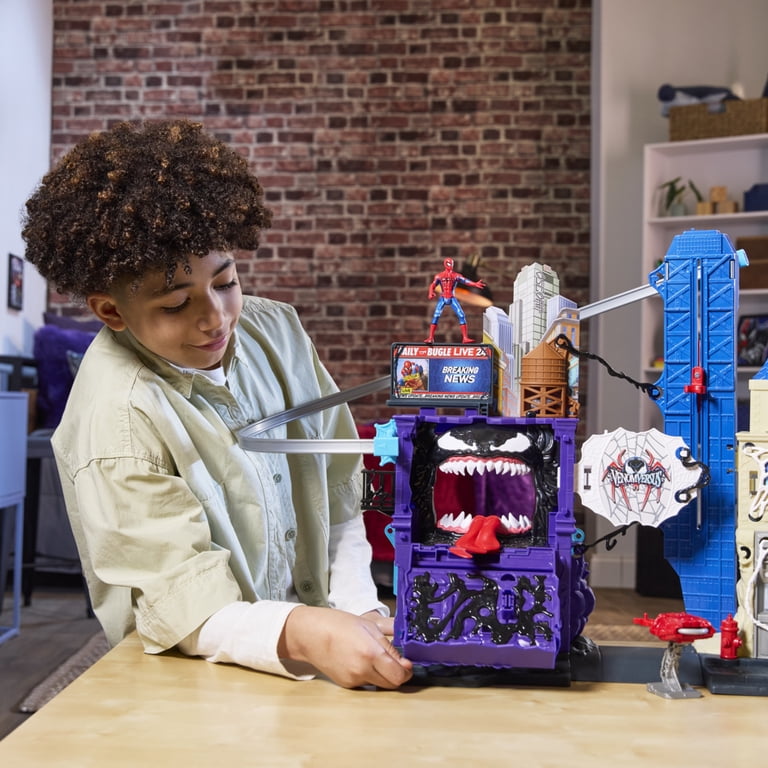 Marvel Spider-Man VenomVersus Web Slinging City Playset for Kids