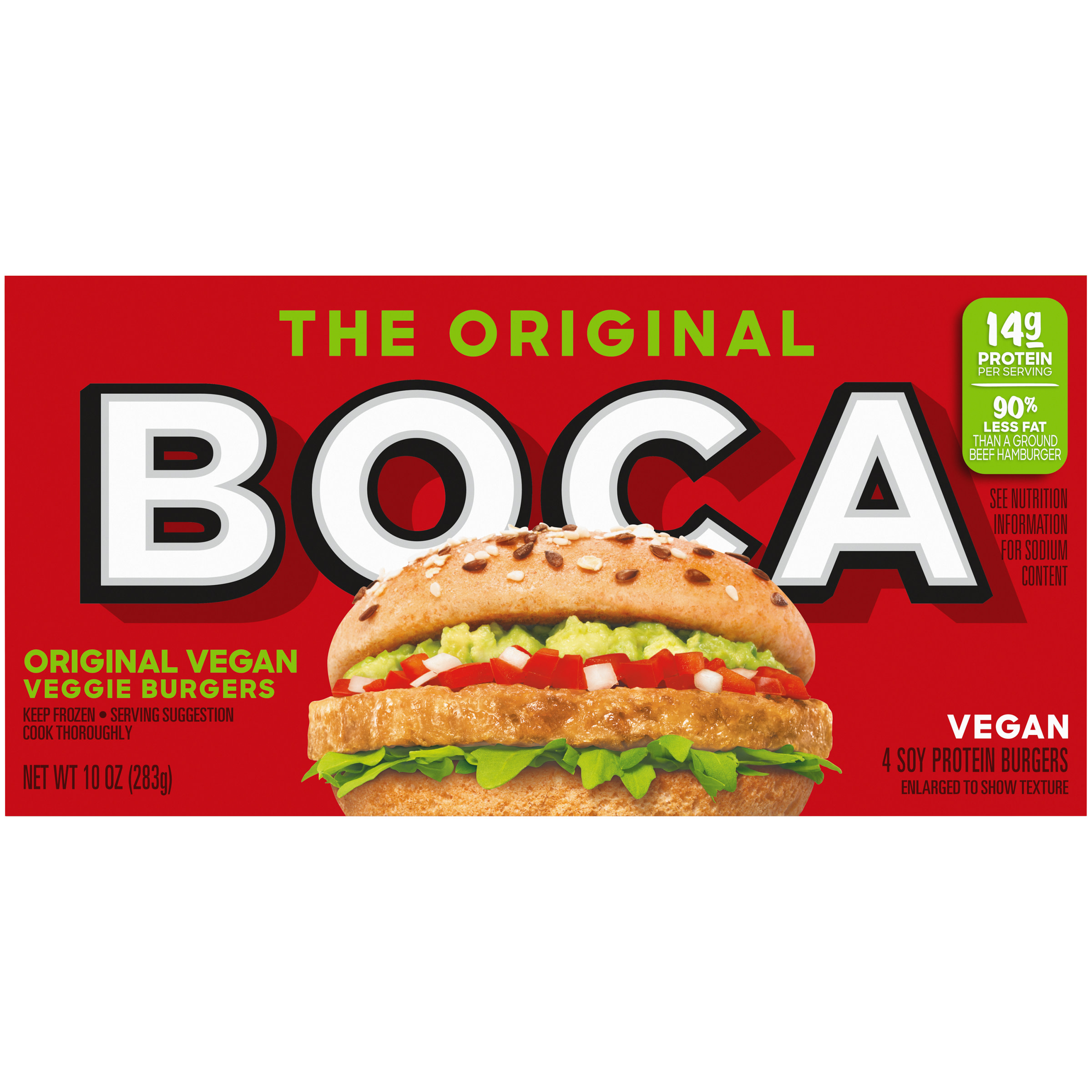 BOCA Original Vegan Veggie Burgers, 4 ct Box - image 10 of 16