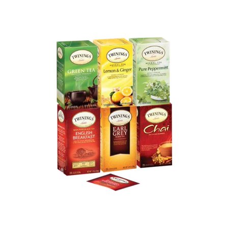 Twinings Variety Pack Assorted Tea Bags, 25 Bags/Box, 6 Boxes/Case TNA54191( Best by 11/May/2025, 21/Sep/2025)