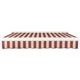 thumbnail image 4 of Awntech 10 Ft Key West Manual Heavy Duty Patio Retractable Awning with Cassette (120in x 9.38in x 96in), Burgundy/Tan Stripe, 4 of 8