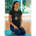thumbnail image 2 of If Only Our Eyes Saw Souls Instead Of Bodies, Lotus Women Black T-Shirt, Female Medium, 2 of 4