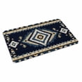 thumbnail image 2 of Navy Blue Brown Boho Door Mat&nbsp;Indoor Outdoor Entrance, Non Slip Small Rug for Kitchen Bathroom Entryway Rug, Retro Geometric Southwestern Washable Doormat Floor Mat 16x24 Inch, 2 of 8