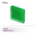thumbnail image 3 of Uxcell 4Pcs 40x40x11mm Heatsink Aluminum Radiator With Thermal Sticker for Chip CPU, Power Transistor, FET, IC,Green, 3 of 6