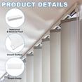 thumbnail image 3 of 10Pack Vertical Blind Weights 140mm Plastic Vertical Blind Bottom Weights Plates Accessories Curtains Replacement Bottom Slats for Home and Office, 3 of 6