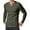 Army Green, variant on Xunlbb Long Sleeve Shirts for Men, Mens Long Sleeve Muscle T Shirts Casual V-Neck Longline Ribbed Tee Shirts S-3XL