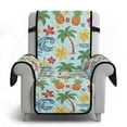 thumbnail image 6 of TSOVTHRID Summer Recliner Slipcover Stretch Reclining Chair Covers Non Slip Recliner Sofa Slipcovers with Pocket Fitted Sofa Couch Cover for Pet Living Room, Palm Tree Tropical Floral Fruit Print, 6 of 7