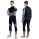 thumbnail image 4 of Traje de neopreno Irfora Traje de neopreno de 3 mm para hombres Traje de buceo de cuerpo completo con cremallera frontal para Snorkel Surf Buceo Natación, 4 of 5
