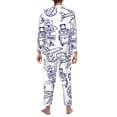 thumbnail image 5 of Kll World Travel2 Sleepwear Mens Flannel Pajamas,Long Cotton Pj Set, 5 of 9