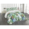 thumbnail image 3 of Ambesonne Cactus Quilted Bedspread Set 3 Pcs, Various Types Art, Queen Size, Multicolor, 3 of 5