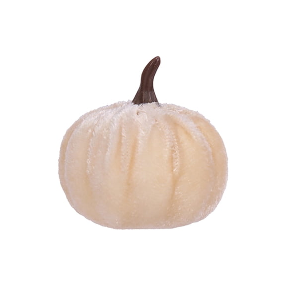 Velvet Pumpkins Halloween Decor, Fall Artificial Pumpkins, Autumn Pumpkin Set for Table Centerpiece Mantel Shelf Tray Cloche Farmhouse Thanksgiving Home Decor
