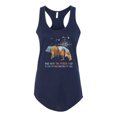 thumbnail image 2 of Wild Bobby, And Into The Forest I Go To Lose My Mind, Animal Lover, Women Racerback Tank Top, Navy, Small, 2 of 4