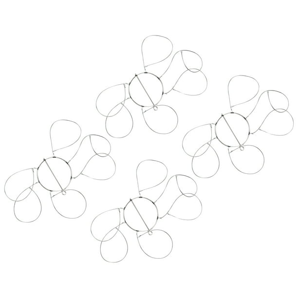 Trampa para cangrejos de acero inoxidable, 6 bucles, 8,5 cm de diámetro, captura eficiente de cangrejos, uso versátil para cangrejos de roca azul y rojo