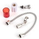 thumbnail image 2 of Alarma Pesca Carpa Wiggler Bobinas Acero Inoxidable Perchas Aparejos () Rojo, 2 of 9