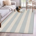 thumbnail image 2 of Light Blue Striped Kitchen Runner Rug 2.7x5 Washable Runners for Hallway Non Slip Vintage Abstract Horizontal Stripes Large Area Rug Indoor Carpet for Bathroom Laundry Entryway Bedroom Living Room, 2 of 9