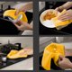 thumbnail image 4 of Kitchen Cleaning Cloth | Thick Fleece Dishwashing Rag | Super Absorbent No Lint No Oil Hand Towel | Double-Layer Soft Tablecloth | Multi-Surface Wipe | 25cm x 25cm | 1 Pack | Navy Yellow Blue Pink, 4 of 6