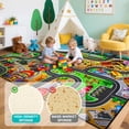 thumbnail image 3 of Kids Rug, 5x7 FT Non-Slip Monster Truck Play Rug, Extra Thick (0.4in), Educational Learning Traffic Road Car Carpet for Nursery, Classroom, Playroom & Bedroom, 3 of 6