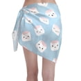 thumbnail image 2 of Disketp Cartoon Sushi Women Swimsuit Cover Up Short Chiffon Summer Beach Sarong Bikini Wrap Skirt Bathing Suit, 2 of 7