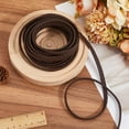 thumbnail image 3 of 5m x 8mm Leather Cord Flat PU Leather Cord String Leather Braiding Threads Bolo Tie Rope for DIY Crafts Bracelet Choker Necklace Anklets Keychain Jewelry Making Coconut Brown, 3 of 6
