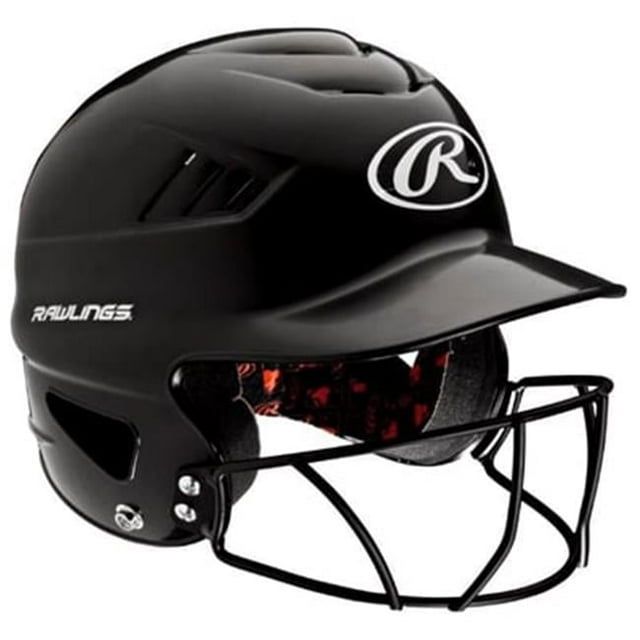 Rawlings RCFH Helmet with Facemask - Black