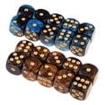 thumbnail image 1 of 20 piezas / paquete de dados D6 rico y dobles de seis para juegos, 1 of 9