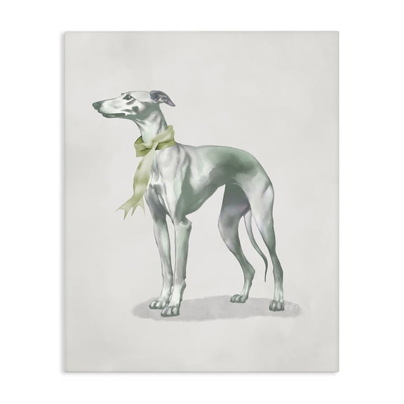 Stupell Industries French Country Graceful Dog & Ribbon Canvas Art, 16 x 20, by Elizabeth Medley