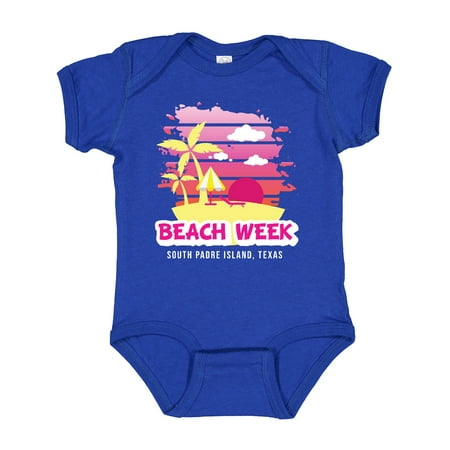 

Inktastic Beach Week South Padre Island Texas with Palm Trees Gift Baby Girl Bodysuit
