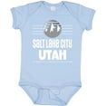 thumbnail image 3 of Inktastic Salt Lake City Utah Mountains Boys or Girls Baby Bodysuit, 3 of 5