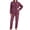 Purple, variant on REDESS Womens Pajama Sets,Thick Winter Teddy Fleece 2 Piece Long Sleeve and Pants Lounge Sets for Women