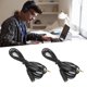 thumbnail image 5 of 2PCS 1m/3.3ft 3.5mm Adaptador de extensión de audio Cable de control de volumen para auriculares estéreoNegro, 5 of 8