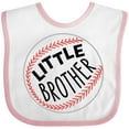 thumbnail image 3 of Inktastic Little Brother- Baseball Boys Baby Bib, 3 of 4