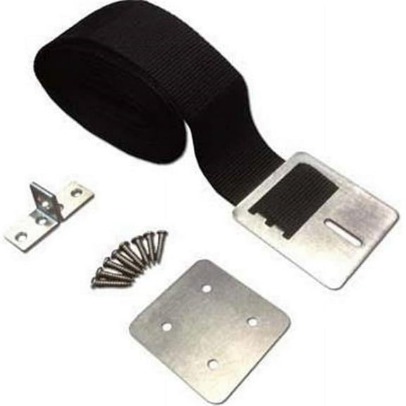 Spa Seal Cover ACSSTRAP 12 ft. Long x 2 in. Wide Wind Strap Spa Cover with Metal Clasp - Black