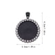 thumbnail image 2 of Guardurnaity 25MM 1 bolsa de bandejas colgantes de diamantes de imitación aleación colorida elegante en estilo accesorios de joyería proceso de Ropa, zapatos y accesorios Miscelánea Negro 25mm Guardurnaity AP009558-08, 2 of 6