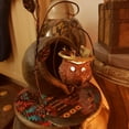 thumbnail image 3 of Heliisoer Cute Metal Owl Hanging Lanterns Candeholders Style, 3 of 9
