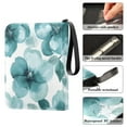 thumbnail image 4 of Game Card Storage Bag Collectible Trading Card Albums The 4-Pocket Card Binder With 50-Page Sleeve Can Hold 400 Game Cards Cartoon Turquoise Flowers Seamless, 4 of 6