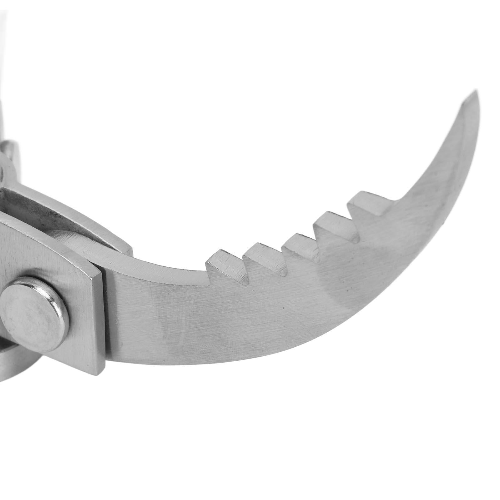 LAZIOEGR Folding Stainless Steel Climbing Hook – 3‑Joint Grappling Hook for Mountaineering, Wilderness Rescue, and Outdoor Adventure